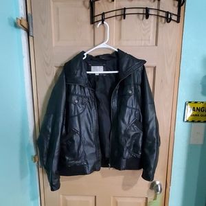 Faux leather jacket